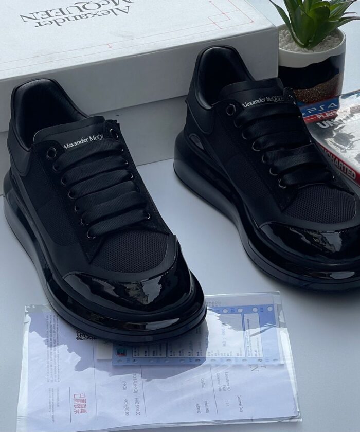 Alexander McQueen Black Mesh Sneakers