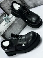Arullo Handcrafted Black Leather Shoes - Image 2