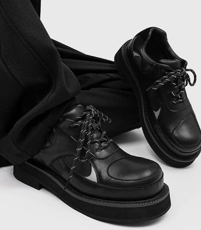 Arullo Handcrafted Black Leather Shoes