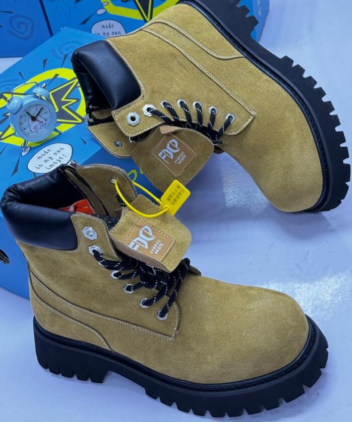BC Snaplin Yellow Suede Boots