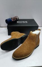 BOSS Hugo Boss Dark Brown Suede Chelsea Boots