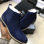 BOSS Hugo Boss Dark Brown Suede Chelsea Boots