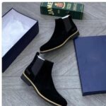 BOSS Hugo Boss Dark Brown Suede Chelsea Boots