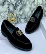 Balenciaga Black Suede Loafers - Image 2