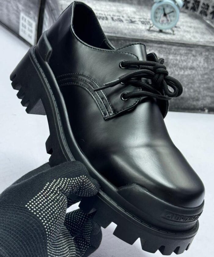 Black Leather Casual Loafers