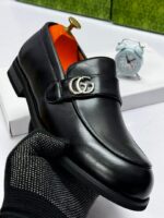 Black Leather Loafers - Image 2