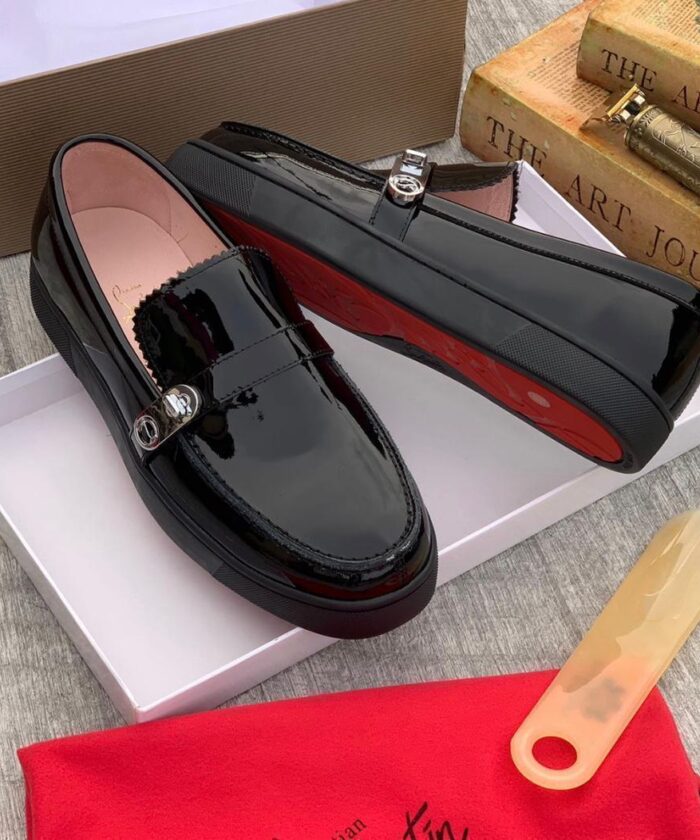 Black Patent Leather Loafers