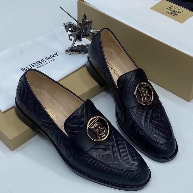 Burberry Men’s Black Leather Loafers Burberry Men’s Black Leather Loafers