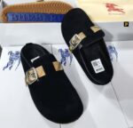Burberry Suede Urchin Clogs Black