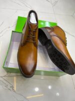Burnished Tan Finish Rubber Sole Casual Smart Boots