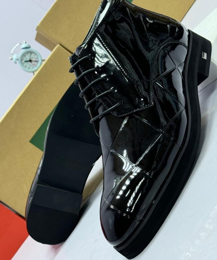 Clarks Black Patent Leather Ankle Boots