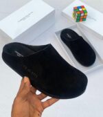 Common Projects Black Suede Mules