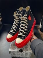 Converse x Comme des Garçons PLAY Chuck 70 High-Top Sneakers
