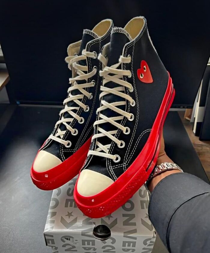 Converse x Comme des Garçons PLAY Chuck 70 High-Top Sneakers