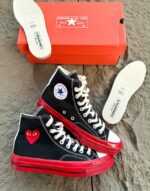 Converse x Comme des Garçons PLAY Chuck 70 High-Top Sneakers