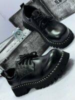 Dr. Martens-Style Black Derby Shoes