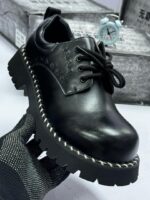 Dr. Martens-Style Black Derby Shoes