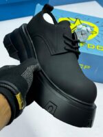 FDCP Black Leather Casual Shoes - Image 2