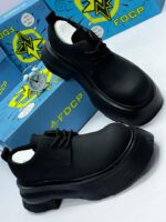 FDCP Black Leather Casual Shoes
