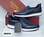 Ferre Collezioni Brown Leather Sneakers