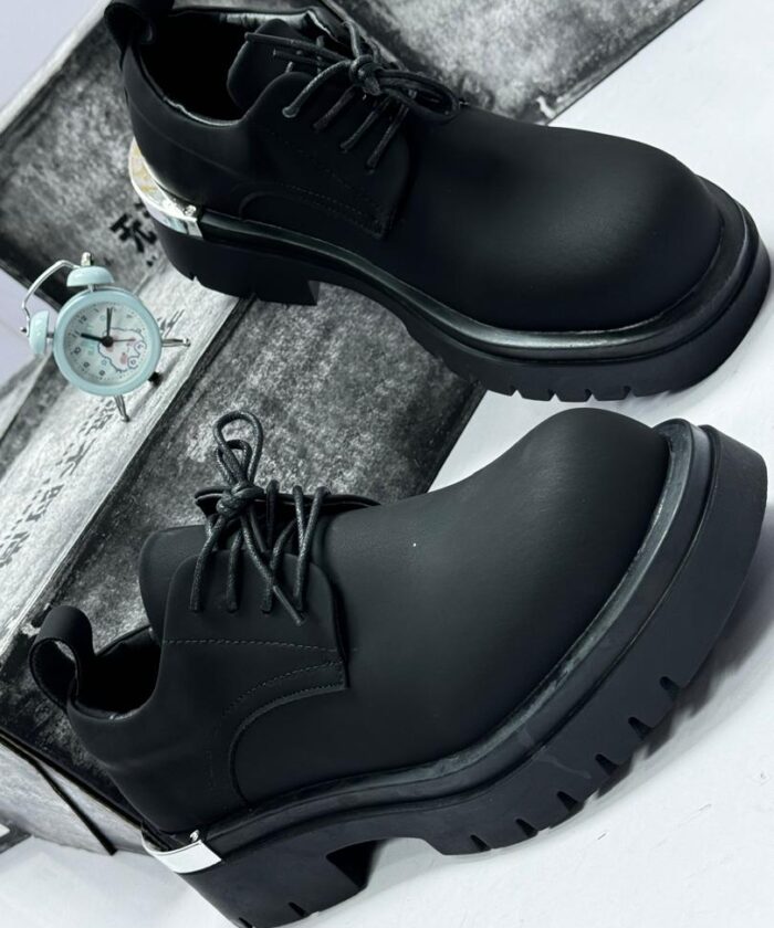 Generation Next Steele Luxe Black Derby Shoes