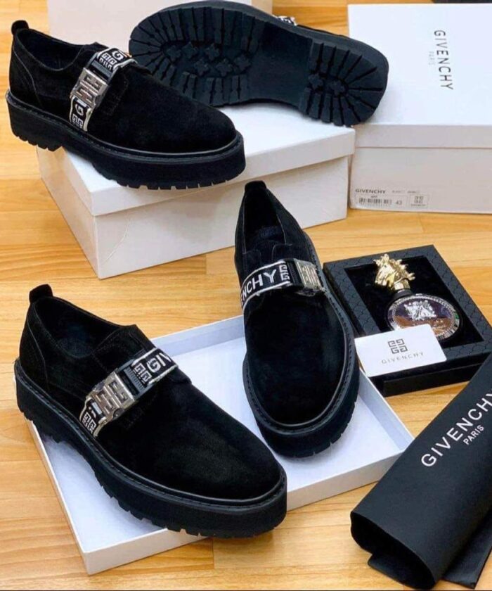 Givenchy Black Suede Loafers