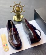 Gold Tone Buckle Luxury Designer Shoes