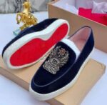 Green Velvet Loafers