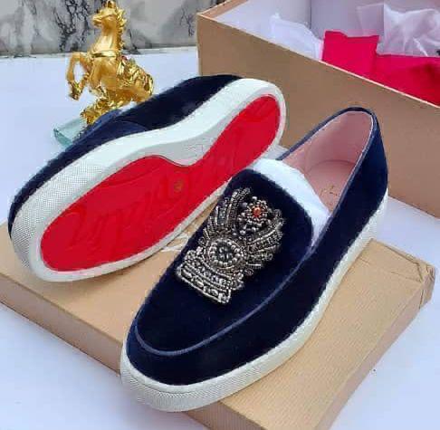 Green Velvet Loafers