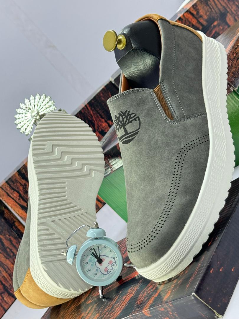 Grey Suede Slip-On Shoes Grey Suede Slip-On Shoes