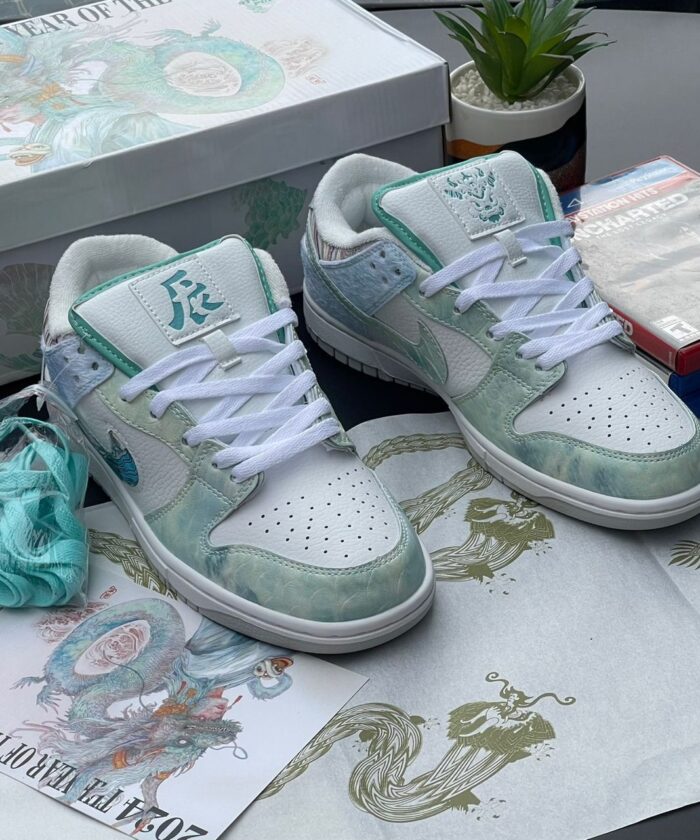 Light Blue & Green Limited Edition Sneakers