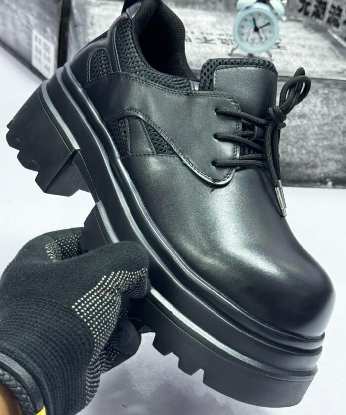 Men’s Black Chunky Platform Shoes