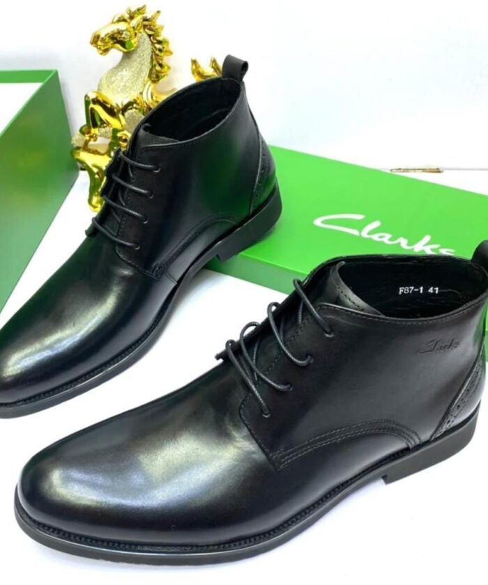Men’s Black Leather Ankle Boots