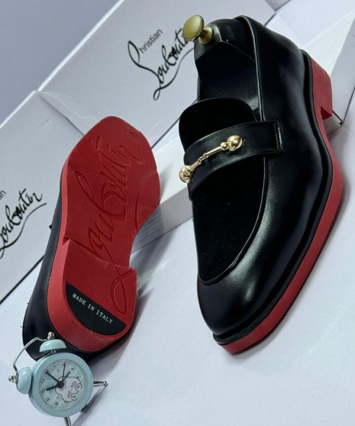 Men’s Black Leather & Suede Loafers