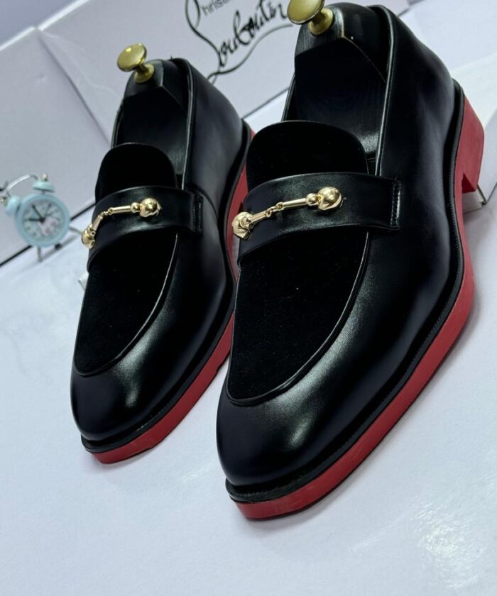 Men’s Black Leather & Suede Loafers