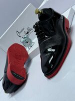 Men’s Black Patent Leather Oxford Shoes - Image 2