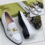 Men’s White Double Monk Strap Loafers
