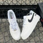 Men's White Leather Low-Top Sneakers