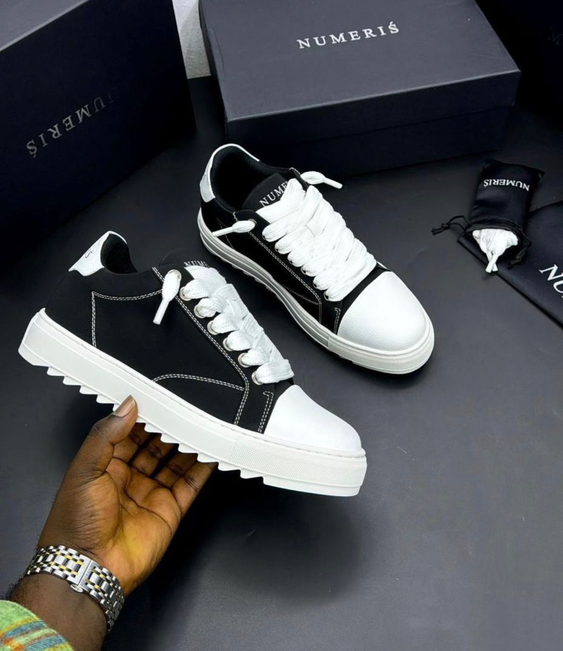 Numeriś Atelier Acrylic Black Trainers Numeriś Atelier Acrylic Black Trainers