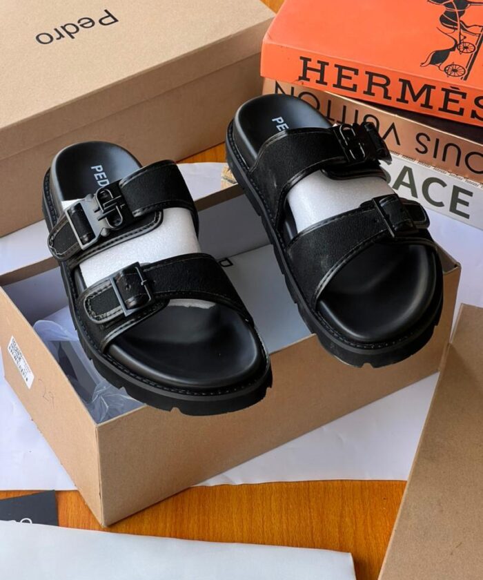 Pedro Black Sandals