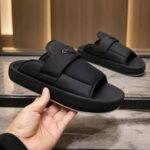 Prada Black Cloud Mule Slides