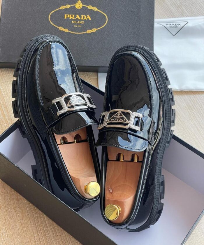Prada Chunky Patent Leather Loafers