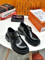 Prada Monolith-Inspired Chunky Derby Shoes