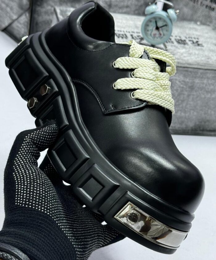 Punk-Style Thick Sole Derby Shoes
