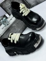 Punk-Style Thick Sole Derby Shoes