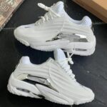 Streamlined Chrome Accent Luxury Sneakers