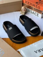Tan Palm Slippers