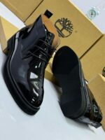 Timberland Glossy Black Lace-Up Boots