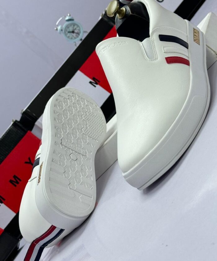 Tommy Hilfiger White Slip-On Shoes