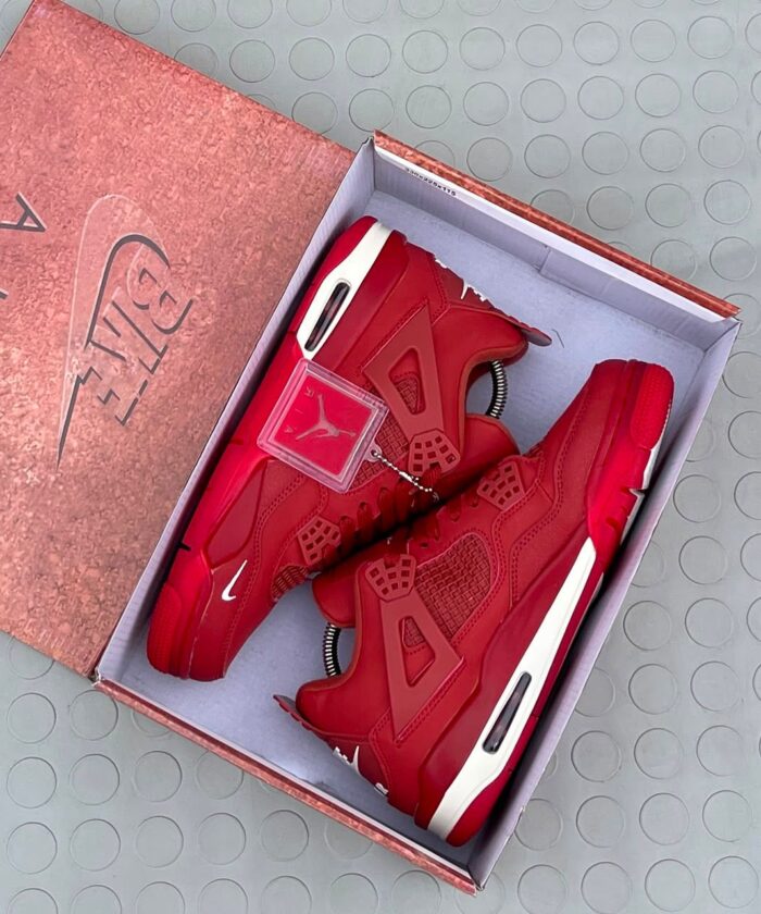 Vibrant Red High-Top Sneakers